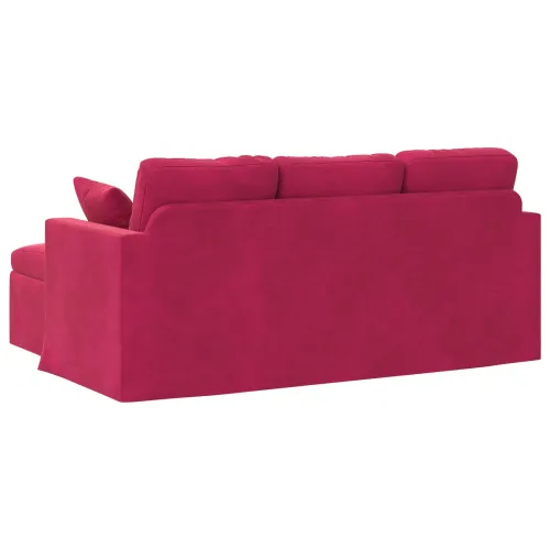 Sofa Vinska crvena 178 x 134 x 80 cm Baršun - boja crnog vina 160 cm Cijena