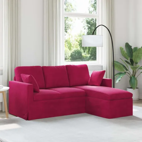 Sofa Vinska crvena 178 x 134 x 80 cm Baršun - boja crnog vina 160 cm Cijena