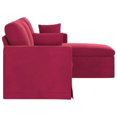 Sofa Vinska crvena 178 x 134 x 80 cm Baršun - boja crnog vina 160 cm Cijena