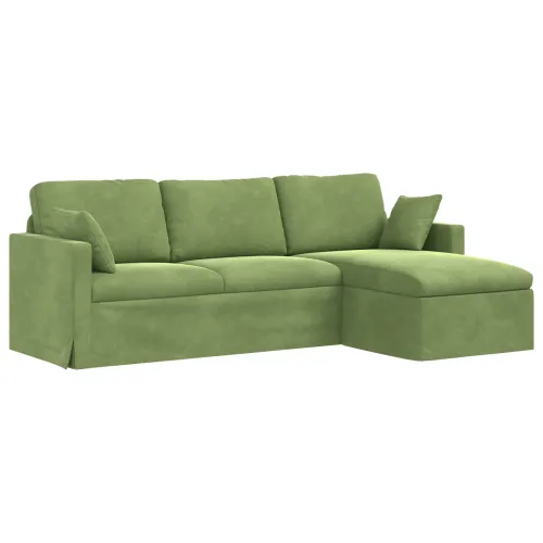 Sofa Svijetlo zelena 228 x 134 x 80 cm Baršun - Svijetlo zelena 210 cm Cijena