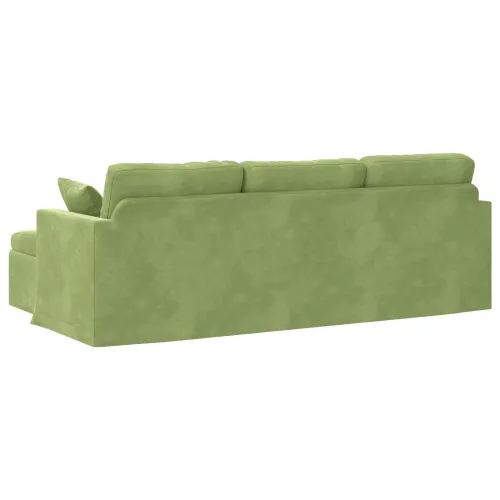 Sofa Svijetlo zelena 228 x 134 x 80 cm Baršun - Svijetlo zelena 210 cm Cijena