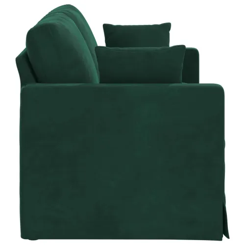 Sofa Tamnozelena 158 x 78 x 80 cm Baršun - Tamnozelena 140 cm Cijena