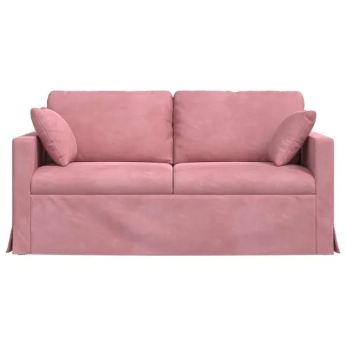 Sofa Ružičasta 158 x 78 x 80 cm Baršun - Ružičasta 140 cm Cijena