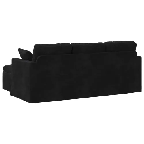 Sofa Crna 198 x 134 x 80 cm Baršun - Crna 180 cm Cijena