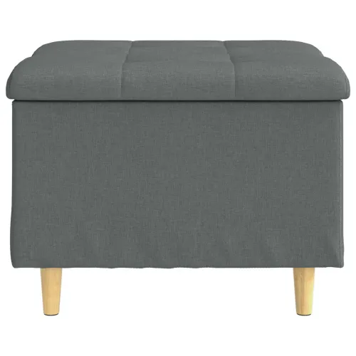 Otoman s pohranom Tamno siva 60 x 60 x 45 cm tkanina - Tamnosiva 60 cm Tkanina Cijena