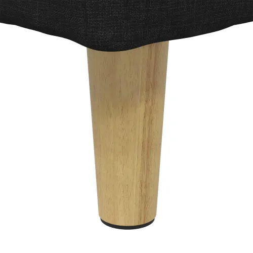 Otoman s pohranom Crna 60 x 60 x 45 cm tkanina - Crna 60 cm Tkanina Cijena