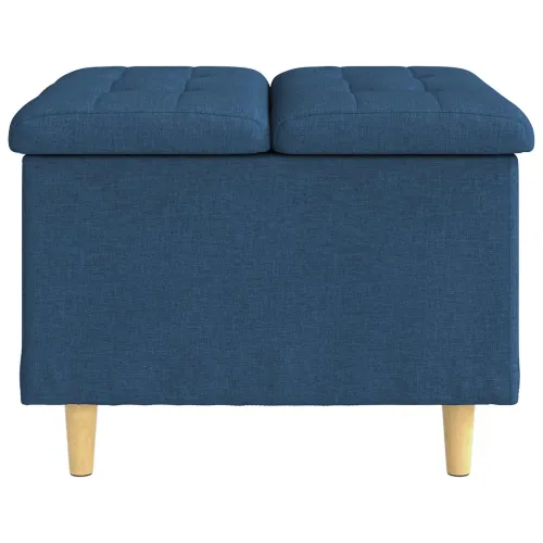 Otoman s pohranom Plava 60 x 60 x 45 cm tkanina - Plava 60 cm Tkanina Cijena