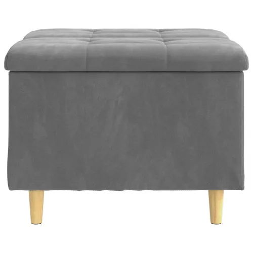 Otoman s pohranom Tamno siva 60 x 60 x 45 cm Baršun - Tamno siva 60 cm Baršun Cijena