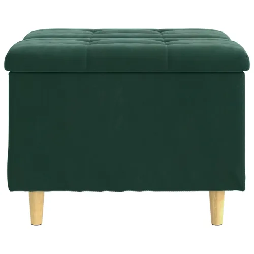 Otoman s pohranom Tamnozelena 60 x 60 x 45 cm Baršun - Tamnozelena 60 cm Baršun Cijena