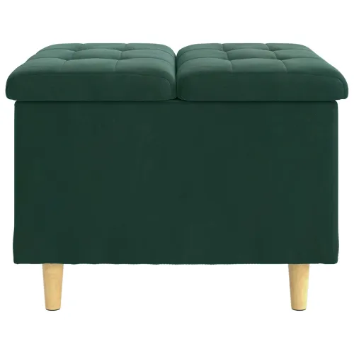 Otoman s pohranom Tamnozelena 60 x 60 x 45 cm Baršun - Tamnozelena 60 cm Baršun Cijena