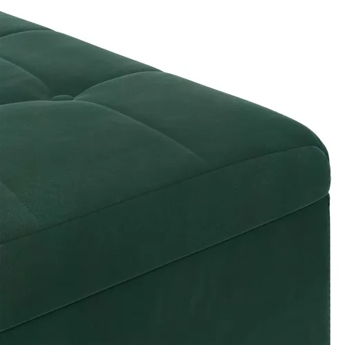 Otoman s pohranom Tamnozelena 60 x 60 x 45 cm Baršun - Tamnozelena 60 cm Baršun Cijena