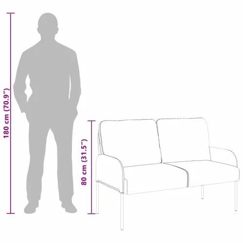 Sofe s jastukom 110cm Krema Šperploča - Krema 110 cm Cijena