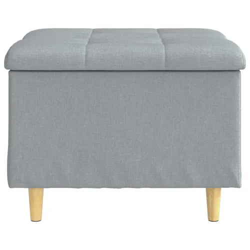 Otoman s pohranom Svijetlo siva 60 x 60 x 45 cm tkanina - Svjetlosiva 60 cm Tkanina Cijena