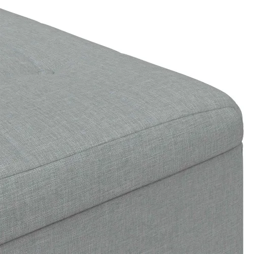 Otoman s pohranom Svijetlo siva 60 x 60 x 45 cm tkanina - Svjetlosiva 60 cm Tkanina Cijena