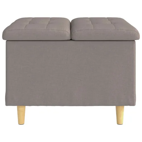 Otoman s pohranom Sivo-smeđa 60 x 60 x 45 cm tkanina - Sivosmeđa 60 cm Tkanina Cijena