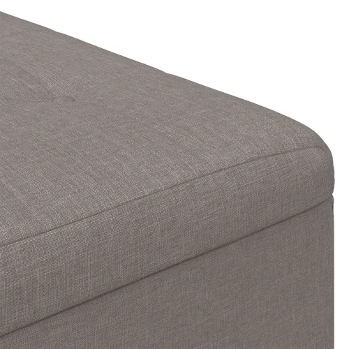 Otoman s pohranom Sivo-smeđa 60 x 60 x 45 cm tkanina - Sivosmeđa 60 cm Tkanina Cijena