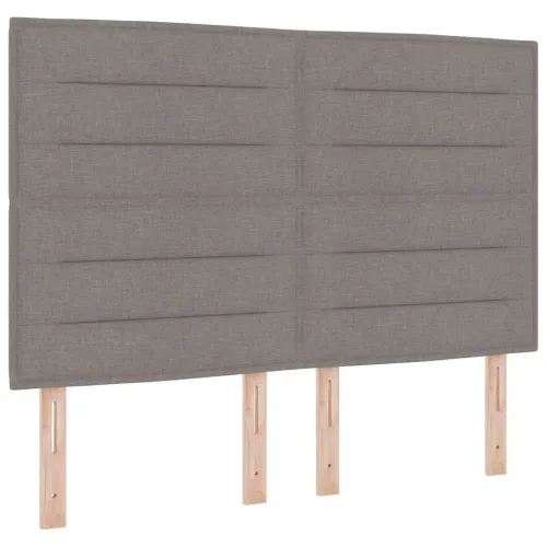 Box spring krevet Sivo-smeđa 140 x 190 cm tkanina - Sivo-smeđa 140 x 190 cm Dizajn linija Cijena
