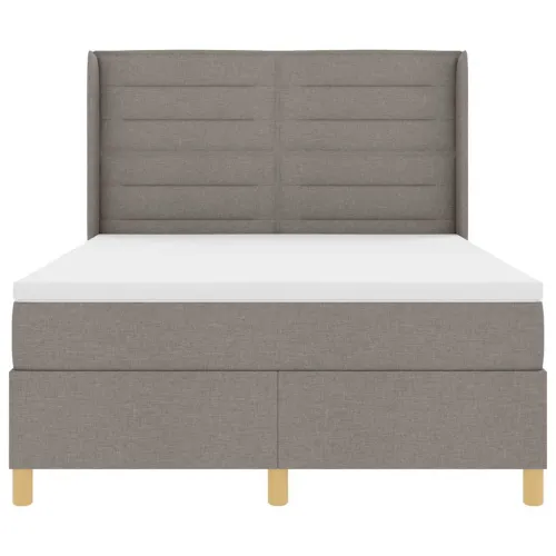 Box spring krevet Sivo-smeđa 140 x 200 cm tkanina - Sivo-smeđa 140 x 200 cm Dizajn linija Cijena