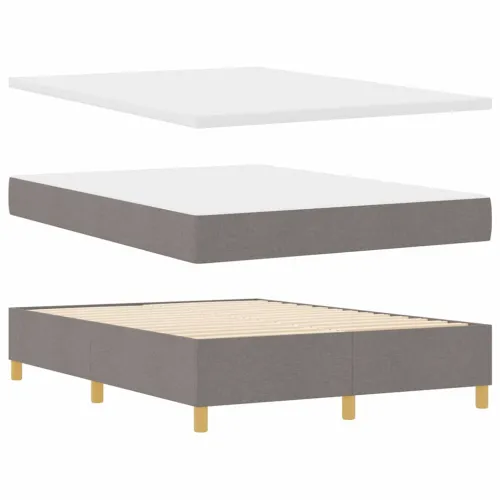 Box spring krevet Sivo-smeđa 140 x 200 cm tkanina - Sivo-smeđa 140 x 200 cm Dizajn linija Cijena
