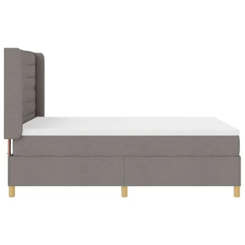 Box spring krevet Sivo-smeđa 140 x 200 cm tkanina - Sivo-smeđa 140 x 200 cm Dizajn linija Cijena