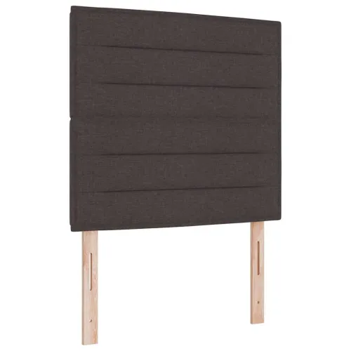Box spring krevet Tamno smeđa 120 x 200 cm tkanina - Tamno smeđa 120 x 200 cm Dizajn linija Cijena