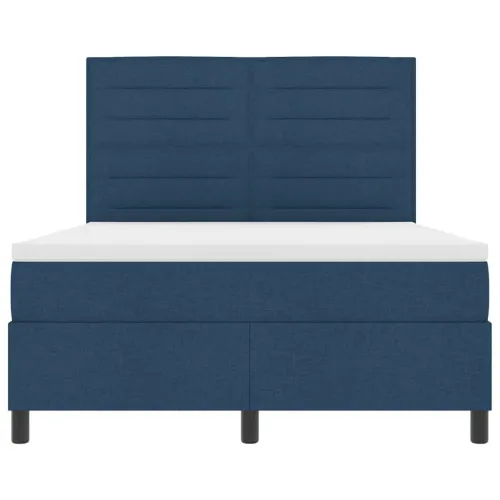 Box spring krevet s madracem Plava 140 x 200 cm tkanina - Plava 140 x 200 cm Dizajn linija Cijena