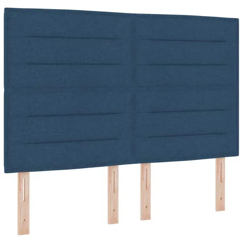Box spring krevet s madracem Plava 140 x 200 cm tkanina - Plava 140 x 200 cm Dizajn linija Cijena