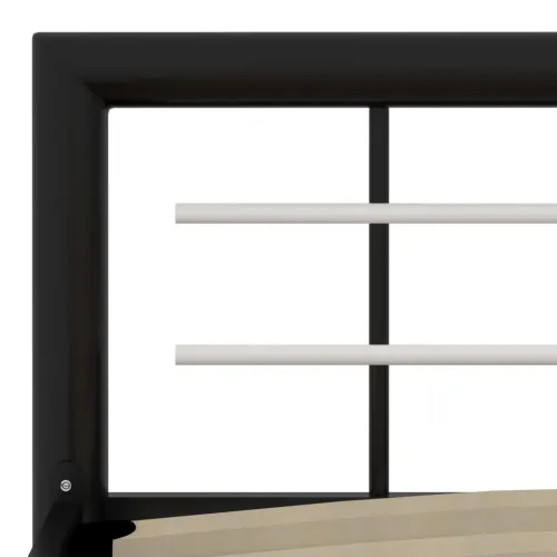 Okvir za krevet crno-bijeli metalni 100 x 200 cm - Crno-bijelo 100 x 200 cm Cijena