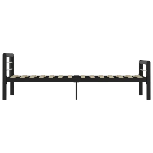 Okvir za krevet crno-bijeli metalni 100 x 200 cm - Crno-bijelo 100 x 200 cm Cijena