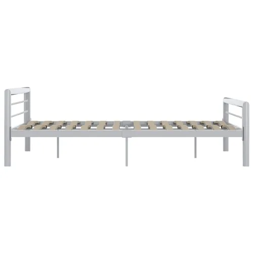 Okvir za krevet sivo-bijeli metalni 180 x 200 cm - Siva i bijela 180 x 200 cm Cijena