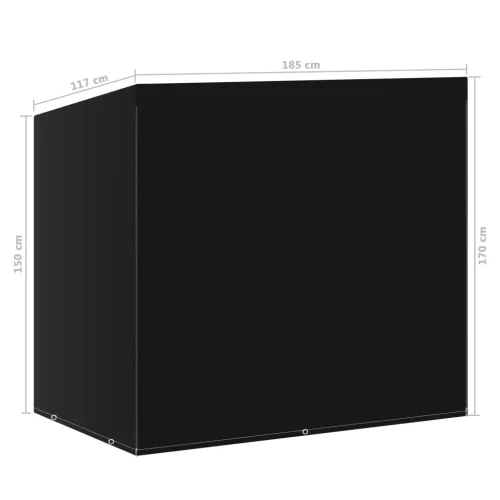 Navlaka za ljuljačku sa 6 ušica 185 x 117 x 170 cm - 185 x 117 x 170 cm 1 Cijena
