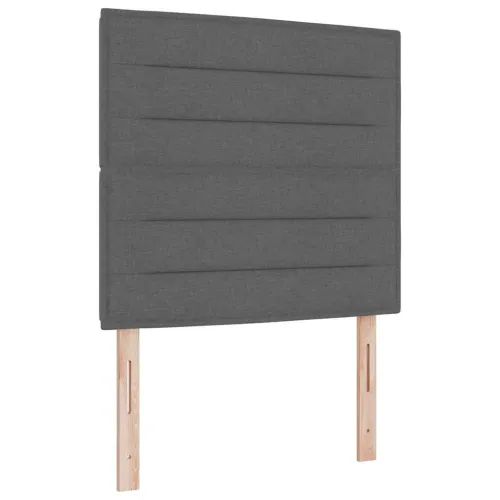 Box spring krevet Tamno siva 80 x 200 cm tkanina - Tamno siva 80 x 200 cm Dizajn linija Cijena