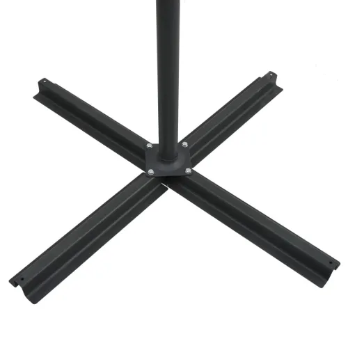 Konzolni vrtni suncobran s čeličnim stupom LED 250x250cm azurni - Azurnoplava Cijena