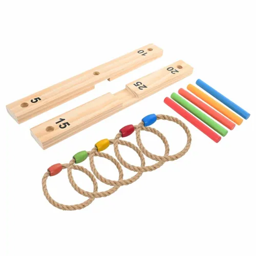 Set za igru bacanja prstena Šareni 41 x 41 x 16 cm Cijena