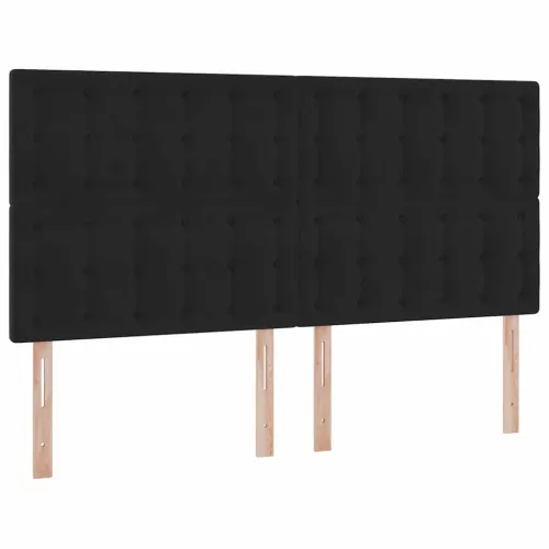 Krevet s madracem i skladištem Crna 160 x 200 cm Baršun - Crna 160 x 200 cm Gumbi Cijena