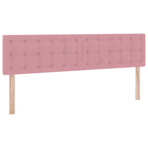 Krevet s od storage s uzglavljem Ružičasta 180 x 200 cm Baršun - Ružičasta 180 x 200 cm Gumbi Cijena