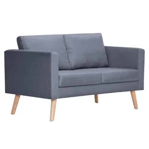 Sofa Dvosjed od Tkanine Tamno Siva  - Tamno siva Dvosjedi Tamno siva Dvosjedi Cijena