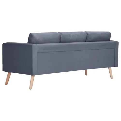 Trosjed Sofa od Tkanine Tamno Sivi - Tamno siva Trosjedi Cijena
