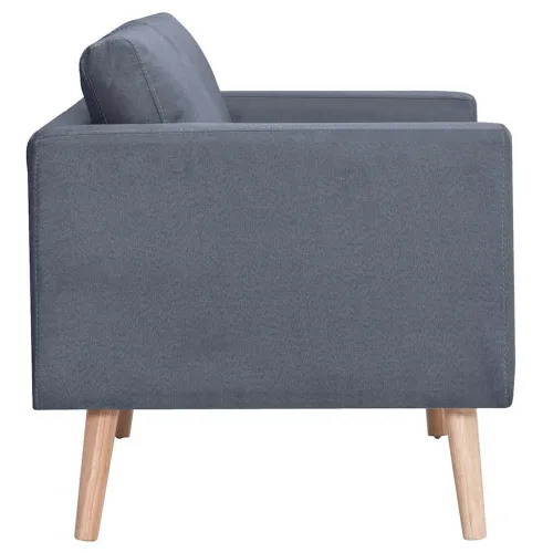 Trosjed Sofa od Tkanine Tamno Sivi - Tamno siva Trosjedi Cijena