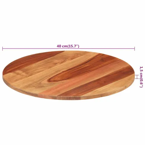 Stolna ploča od masivnog drva bagrema okrugla 15 - 16 mm 40 cm - 40 cm 15-16 mm Masivno bagremovo drvo Cijena