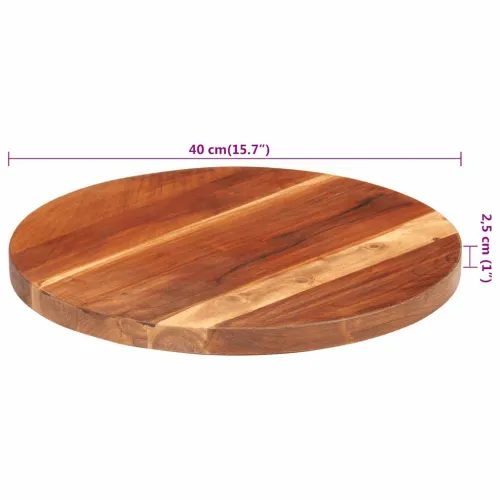 Stolna ploča od masivnog drva bagrema okrugla 25 - 27 mm 40 cm - 40 cm 25-27 mm Masivno bagremovo drvo Cijena