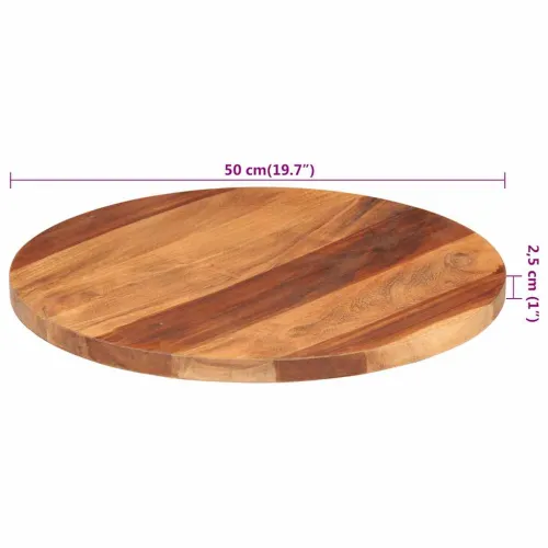 Stolna ploča od masivnog drva bagrema okrugla 25 - 27 mm 50 cm - 50 cm 25-27 mm Masivno bagremovo drvo Cijena