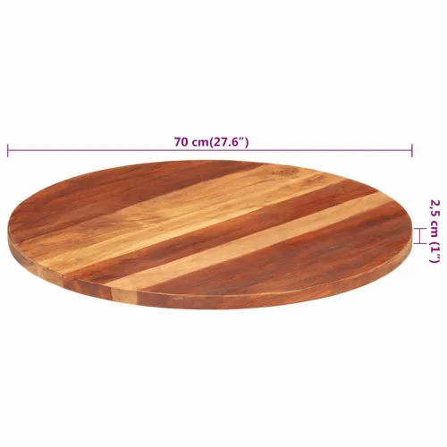 Stolna ploča od masivnog drva bagrema okrugla 25 - 27 mm 70 cm - 70 cm 25-27 mm Masivno bagremovo drvo Cijena