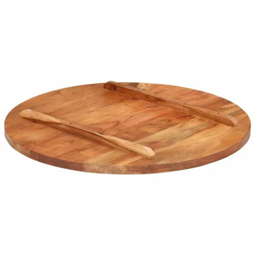 Stolna ploča od masivnog drva bagrema okrugla 25 - 27 mm 70 cm - 70 cm 25-27 mm Masivno bagremovo drvo Cijena