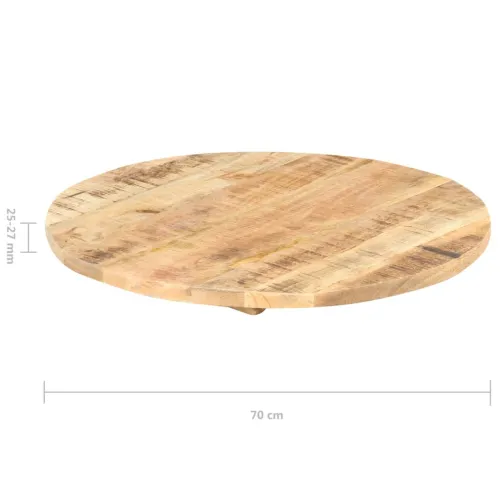 Stolna ploča od masivnog drva manga okrugla 25 - 27 mm 70 cm - 70 cm 25-27 mm masivno drvo manga Cijena