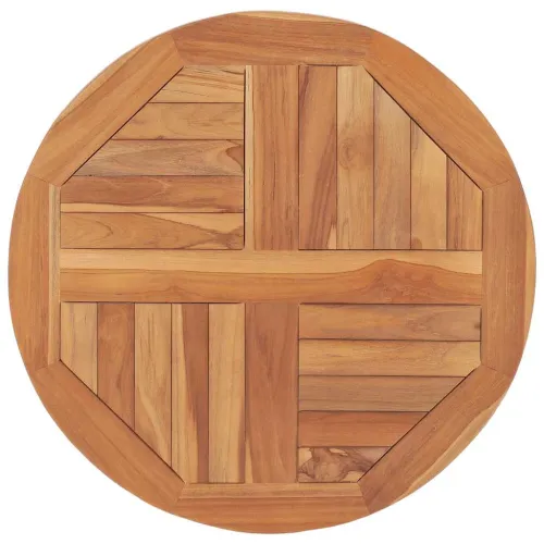 Stolna ploča od masivne tikovine okrugla 2,5 cm 60 cm - 60 x 60 cm Okruglo Cijena