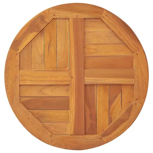 Stolna ploča od masivne tikovine okrugla 2,5 cm 60 cm - 60 x 60 cm Okruglo Cijena