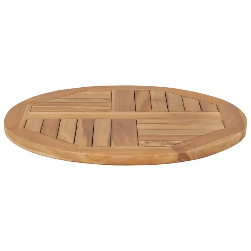 Stolna ploča od masivne tikovine okrugla 2,5 cm 60 cm - 60 x 60 cm Okruglo Cijena