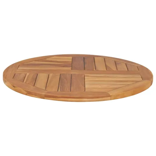 Stolna ploča od masivne tikovine okrugla 2,5 cm 70 cm - 70 x 70 cm Okruglo Cijena
