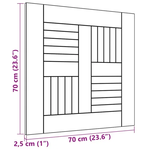 Stolna ploča od masivne tikovine 70 x 70 x 2,5 cm - 70 x 70 cm Četvrtasto Cijena